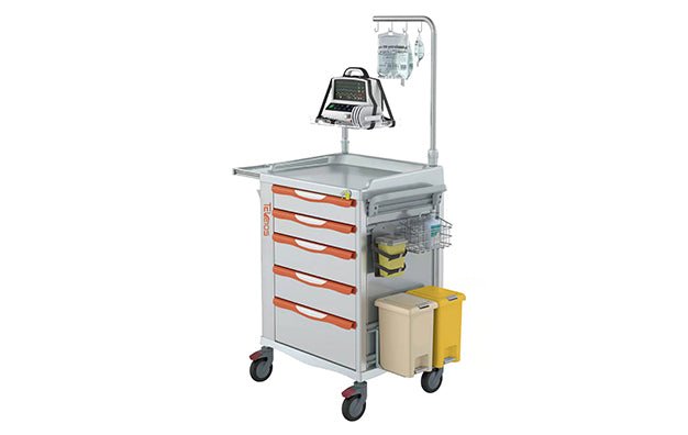 RTELB Series Emergency Trolley - Rife Medical Furniture