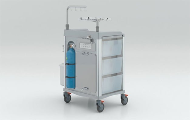 RTELB Series Emergency Trolley - Rife Medical Furniture