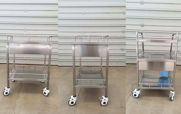 SS Instrument Trolley C - Rife Medical Furniture