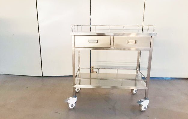 SS Instrument Trolley A - Rife Medical Furniture