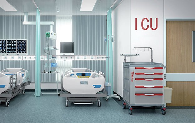 RTELB Series Emergency Trolley - Rife Medical Furniture