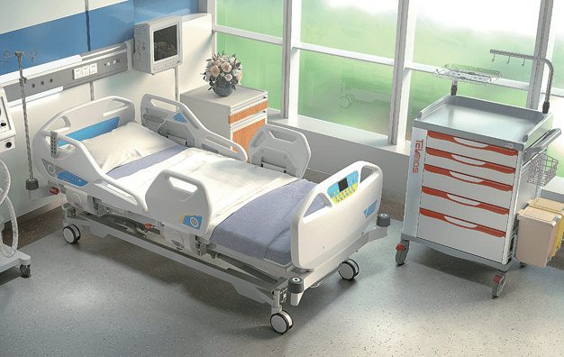 COMFORT ICU Bed B (Weighing Scale and Lateral Tilt) - Rife Medical Furniture