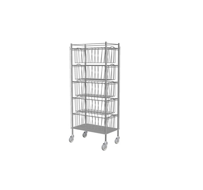 Basket Rack Trolley A - Rife Medical Furniture
