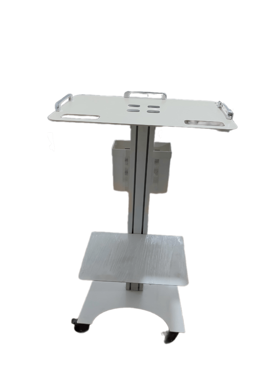 Advanced Laptop Dental Cart with Intraoral Scanner Holder - Rife Medical Furniture