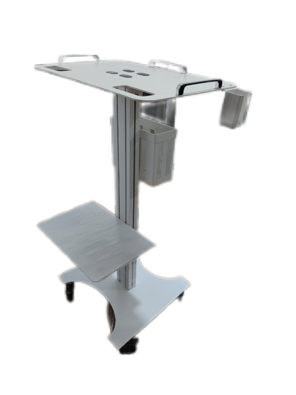 Advanced Laptop Dental Cart with Intraoral Scanner Holder - Rife Medical Furniture