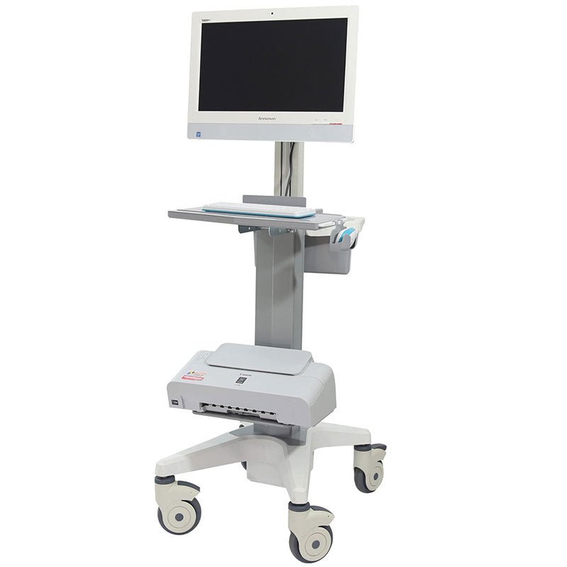 Simple hospital Computer Cart / All in One (HSC03 - a) - Rife Medical Furniture