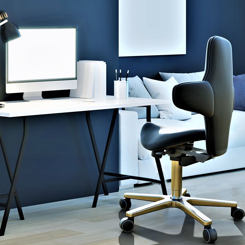 Saddle Sit Stand Office Chair Model With tilting Back Rest, 260mm Gas Lift White, (RSB) - Rife Medical Furniture