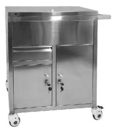 Stainless Steel Medical Trolley with Drawers – Durable & Versatile Solutions - Rife Medical Furniture