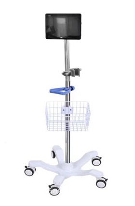 Dental Cart with basket and screen stand (E0 - 1) - Rife Medical Furniture