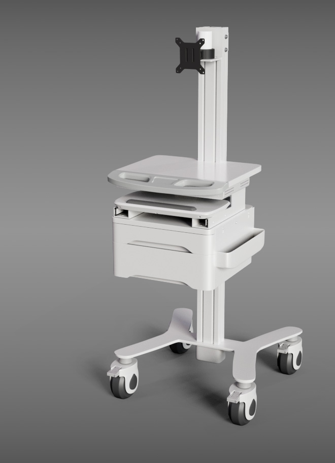 HSM10 Diagnostic Computer Trolley with Lockable Storage