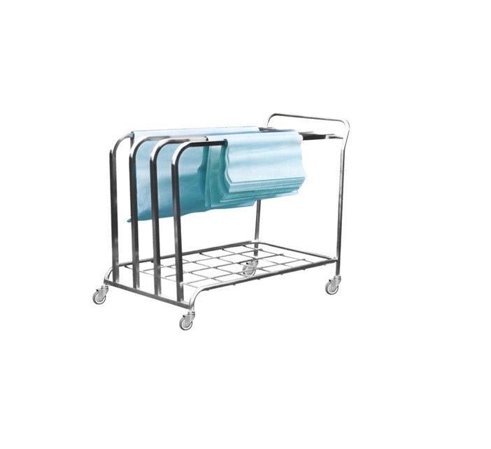 SS Paper Dispensing Trolley B - Rife Medical Furniture