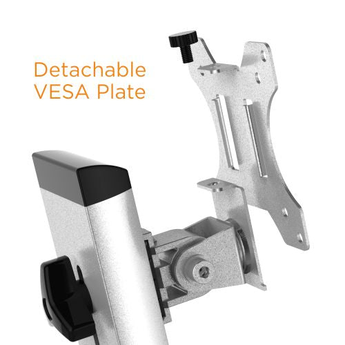 DUAL SCREEN CLASSIC GAS SPRING COMPUTER WALL MOUNT WITH CPU HOLDER Rf-DWS02-W02