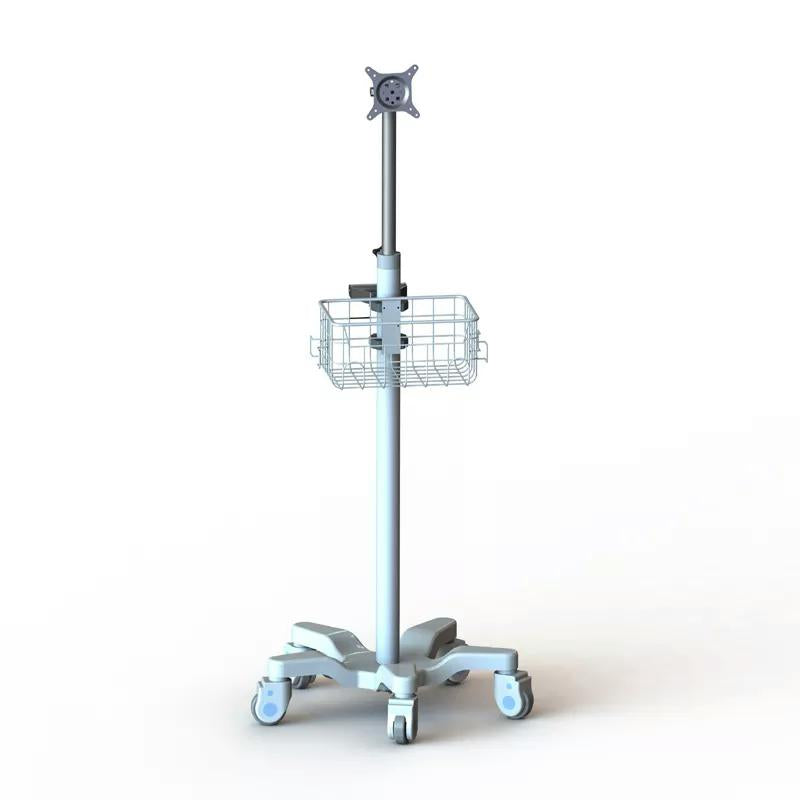 Height Adjustable Patient Monitor Stand Rolling medical  Trolleys  cart