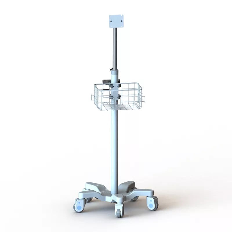 Height Adjustable Patient Monitor Stand / Rolling medical computer cart