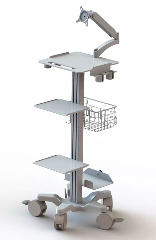 Computer Trolley Desks & Mobile Workstations for Hospitals & Industry Medical Workstation cart