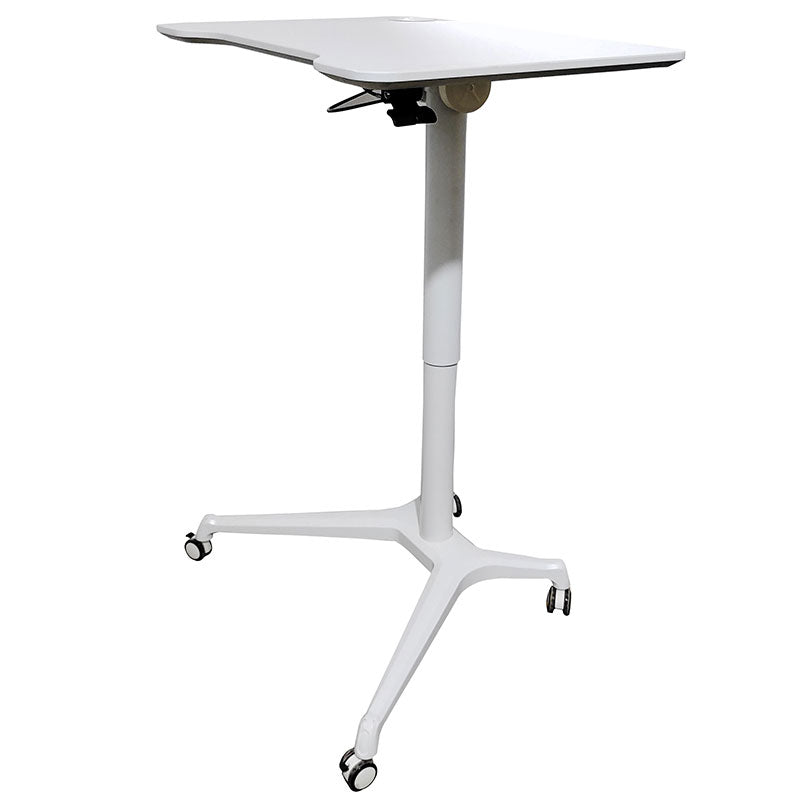 Rife Standing Folding Workstation, Sit Stand Mobile Desk with Height Adjustable