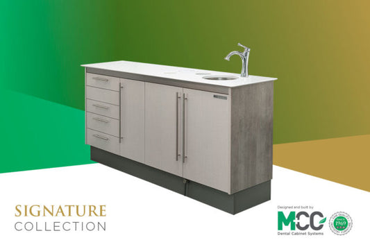 Dental Operatory Side Cabinet with Monitor and CPU Storage