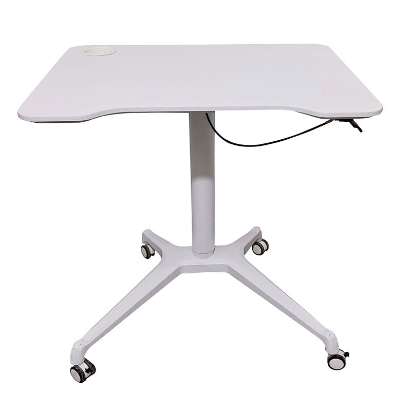 Rife Standing Folding Workstation, Sit Stand Mobile Desk with Height Adjustable
