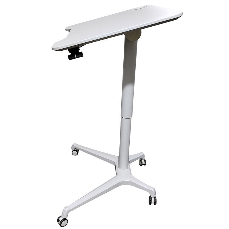 Rife Standing Folding Workstation, Sit Stand Mobile Desk with Height Adjustable