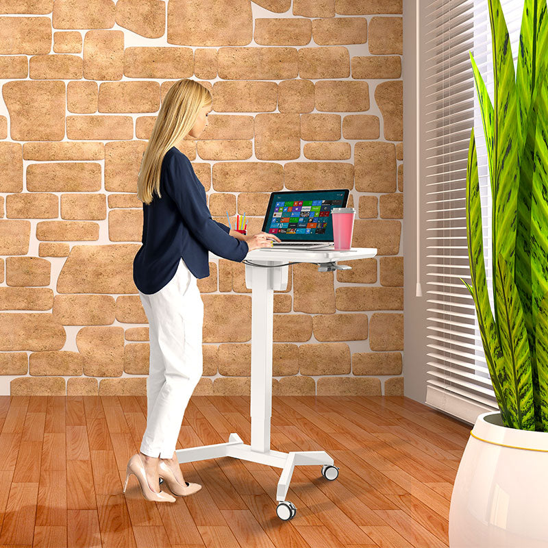 Mobile Standing Laptop Desk Converter Sit Stand Home Office Desk