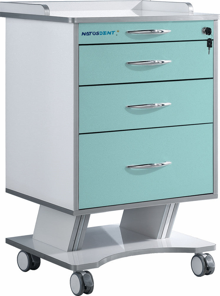 Medical Dental Nursing Cart High Gloss Acrylic Water Proof