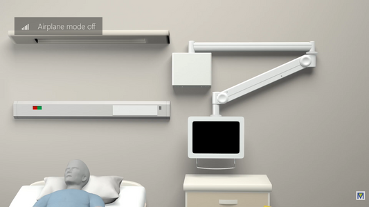 Hospital Bedside Wall Mounting Monitor Arm