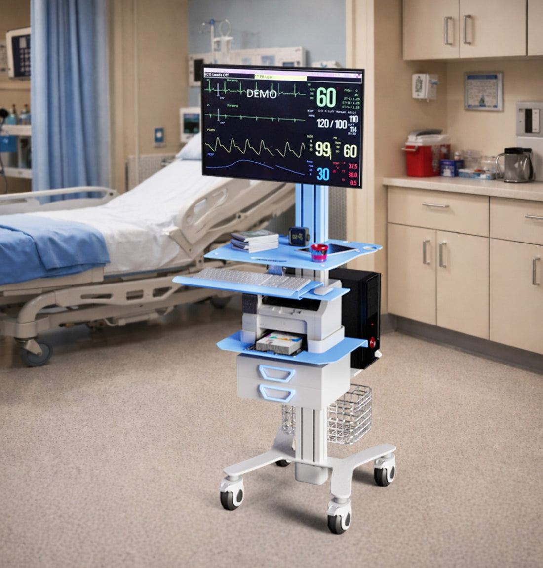 Medical Workstation Carts: Practical Design Features and Clinical Use Cases