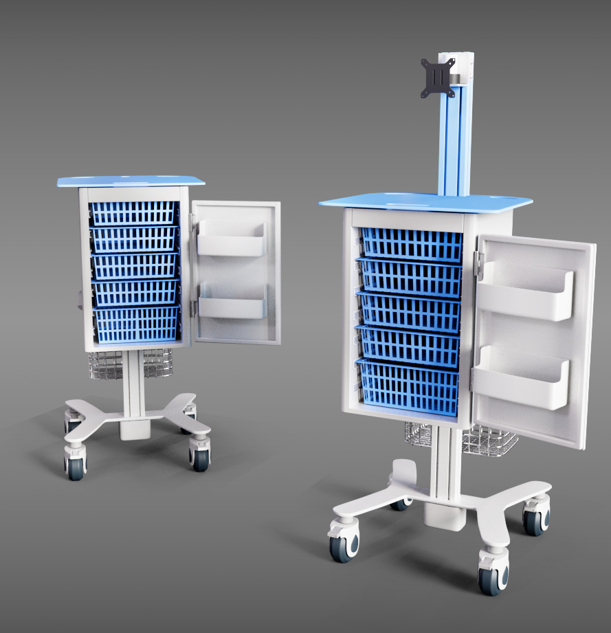 Medical Utility Carts in Clinical Environments: Design, Features, and Practical Applications