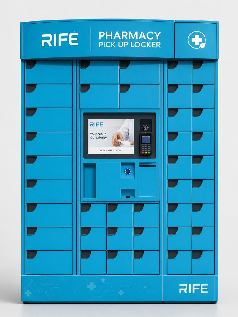 RIFE Pharmacy Pick Up Locker — Smart QR Code Medicine Collection System