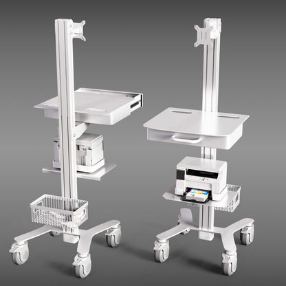 HSM-1 Medical Computer Cart - Slim Mobile Workstation for Clinics