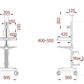 Single Monitor Medical Cart With Lockable Wheels and Camera Shelf For Telemedicine, White (HSC08)