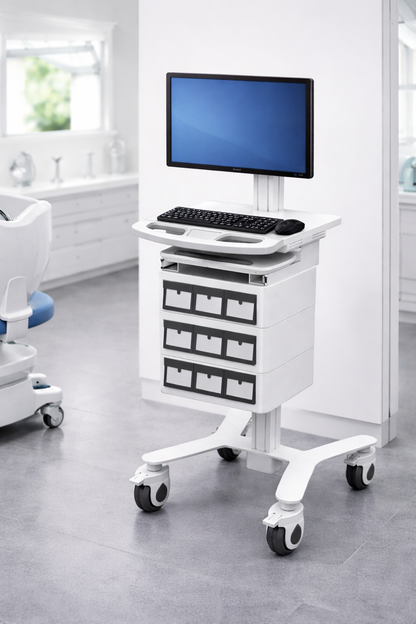 HSM-11 Premium Workstation on Wheels (WOW) - Advanced Medical Cart