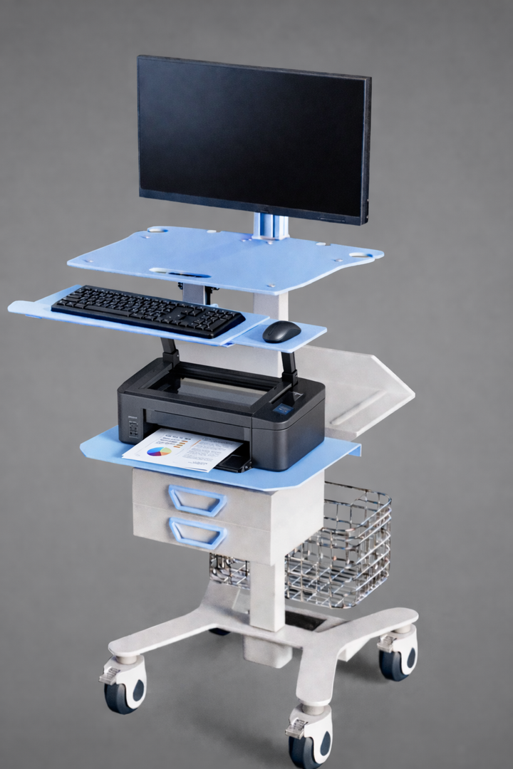 HSM-8 heavy-duty medical IT cart