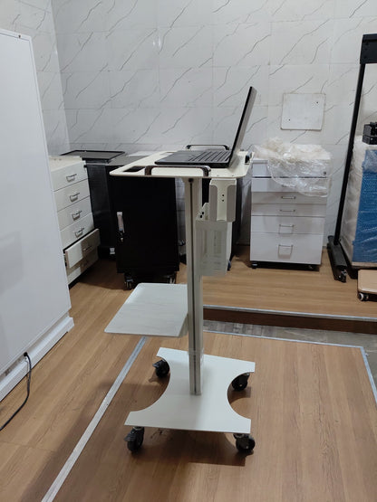 Advanced Laptop Dental Cart with Intraoral Scanner Holder - Rife Medical Furniture