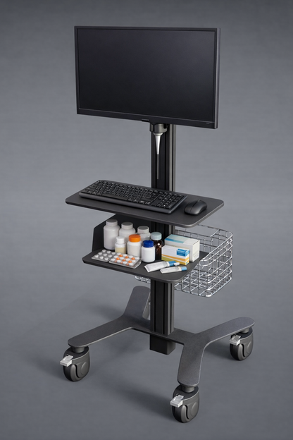 HSM-7 Point-of-Care (POC) Medical Cart - Mobile Doctor’s Workstation