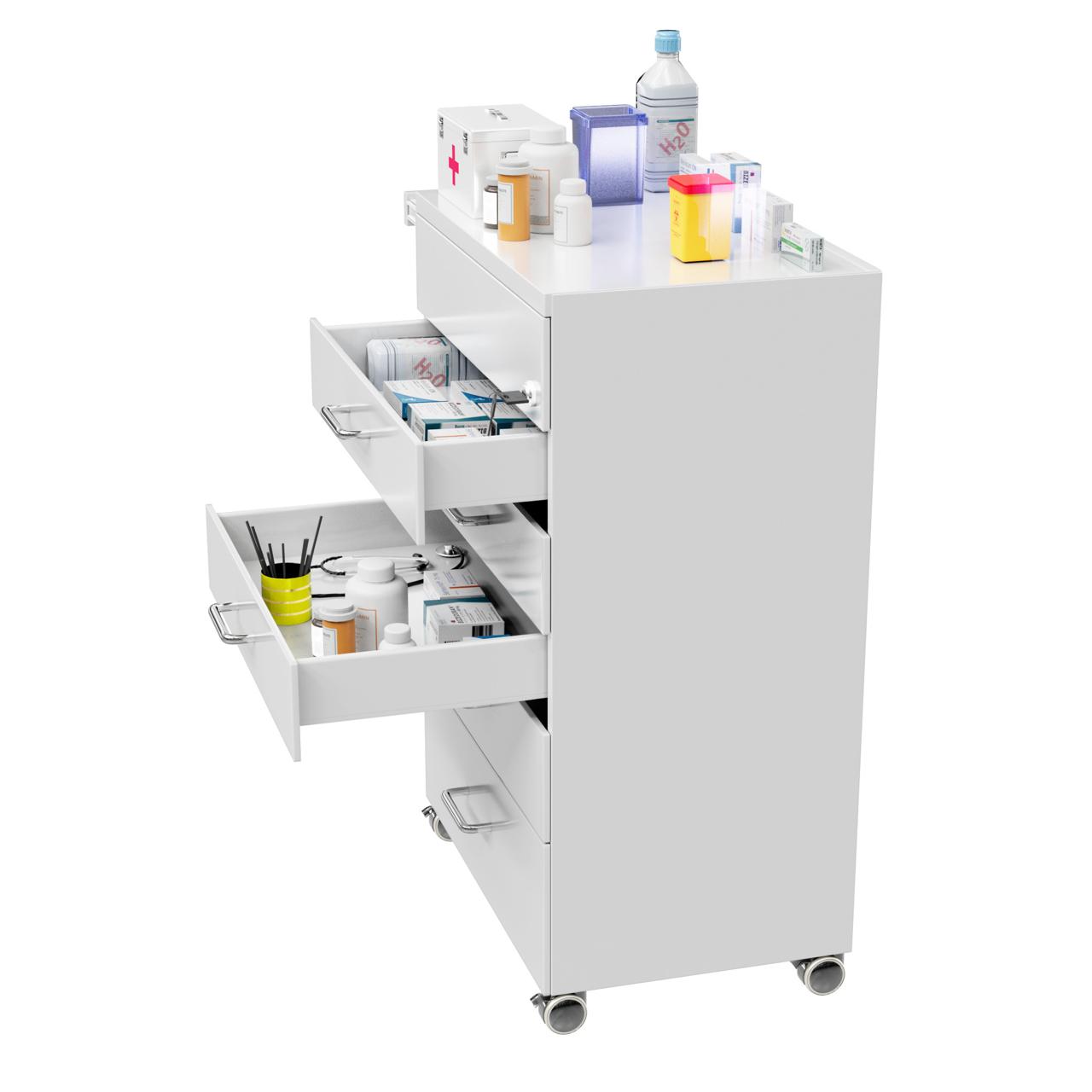 Dental Cabinet Trolley For Instrument Storage Surgery with 5 Drawers