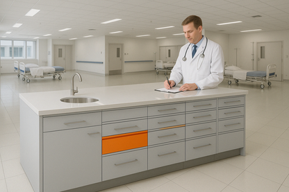 Multi-Purpose Modular Storage Cabinet with Sink & Drawers