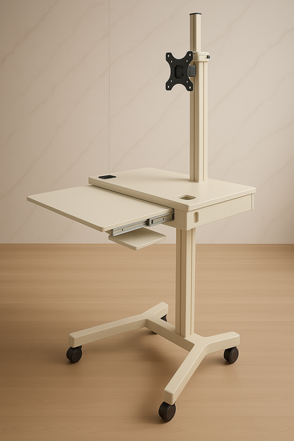 Mobile Video Conferencing Workstation -All-in-One Trolley System