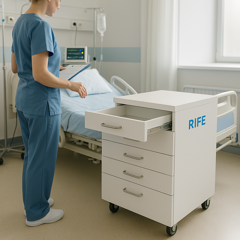 Dental Cabinet Trolley For Instrument Storage Surgery with 5 Drawers