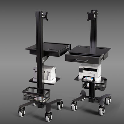 HSM-1 Medical Computer Cart - Slim Mobile Workstation for Clinics