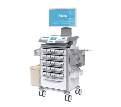 I - WORK Nurse Workstation Trolley (RMECF383B) - Rife Medical Furniture