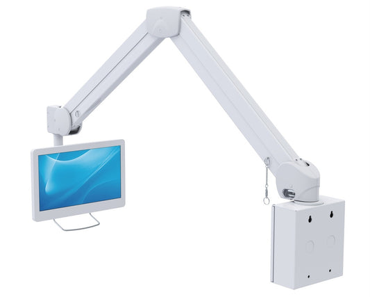 Medical LCD/TV monitor arm with wall mounting