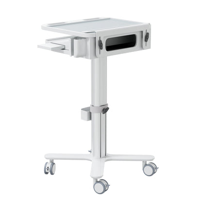 Dental Laptop Cart with Keyboard Tray, Scanner Holder & Basket (LPC03) - Rife Medical Furniture