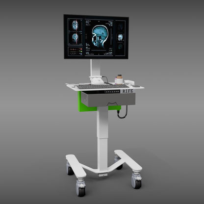 MHS5 Compact Bedside Monitor Cart with Storage Drawer