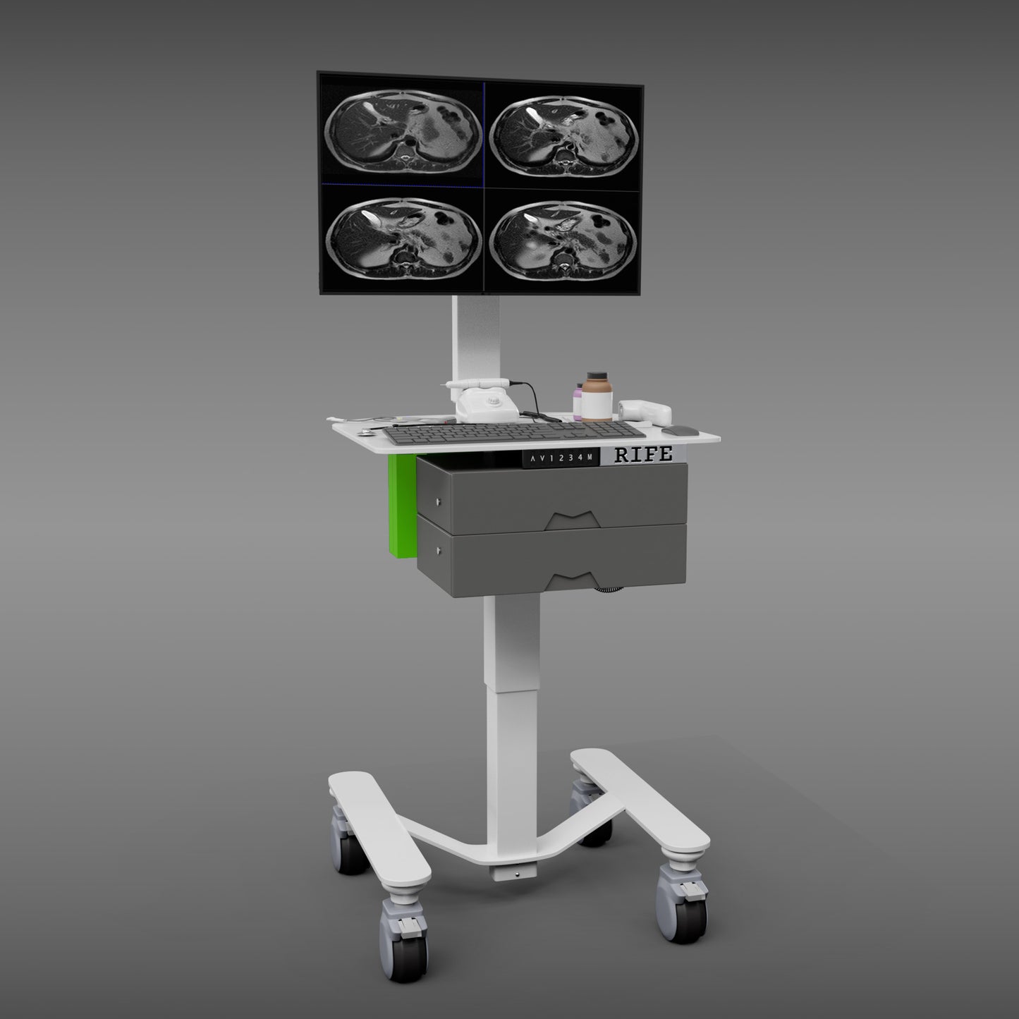 MHS6 Dual-Drawer Diagnostic Imaging Cart