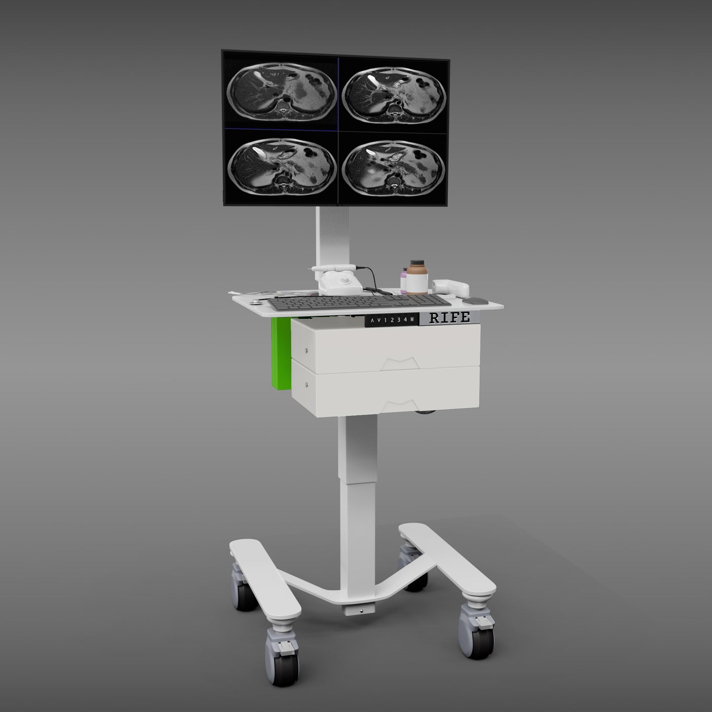MHS6 Dual-Drawer Diagnostic Imaging Cart