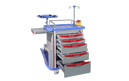 Emergency Trolley RMEQJ204A - Rife Medical Furniture