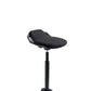 Ergonomic Height Adjustable Portable Active Stool with Self-Return Function, 15° Tilting & Stable Nylon Base, Black (RS08)