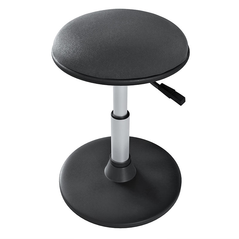 Ergonomic Height Adjustable Round Stool with Comfortable Seat, Work Stool Home Office Stool, Black (R804)