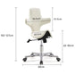 Saddle Sit Stand Office Chair Model With tilting Back Rest, 260mm Gas Lift White, (RSB)